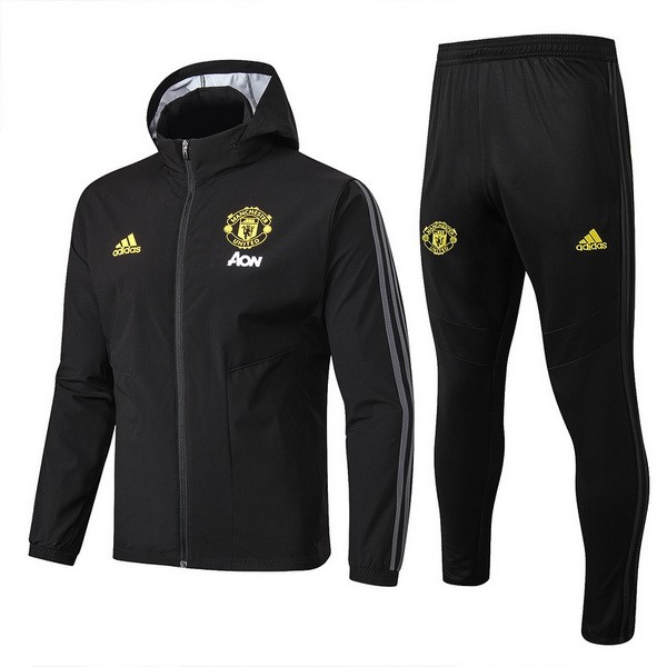 Rompevientos Manchester United Conjunto Completo 2019-2020 Negro